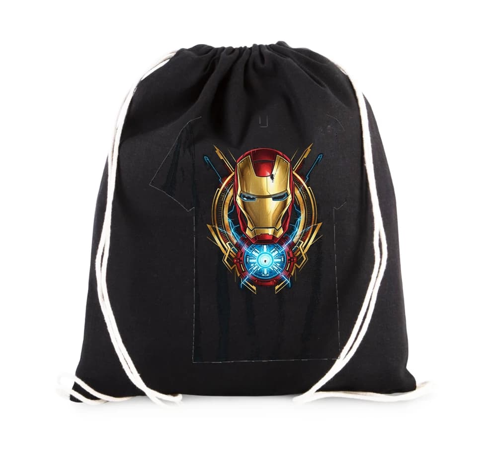 Worek-plecak z hełmem Iron Man i reaktorem Arc dla fanów Marvela
