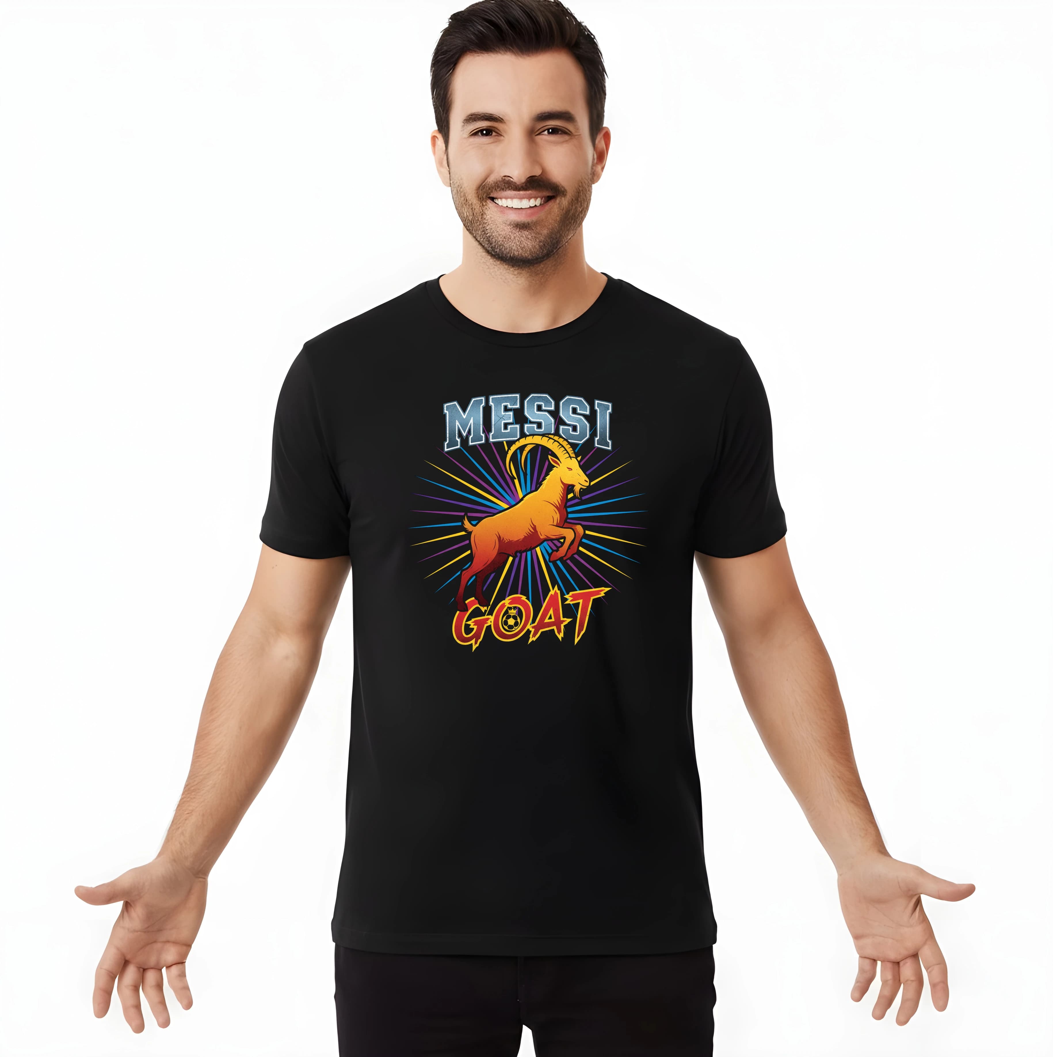 Koszulka męska Messi GOAT ikoniczna legenda futbolu i król dryblingu