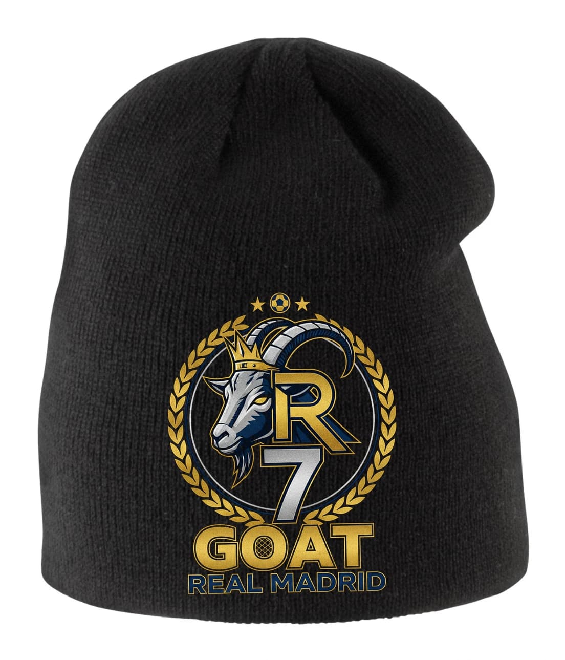 Czapka zimowa dziecięca Ukoronowany Goat Cr7 Legendarny Styl Real Madryt i Siła