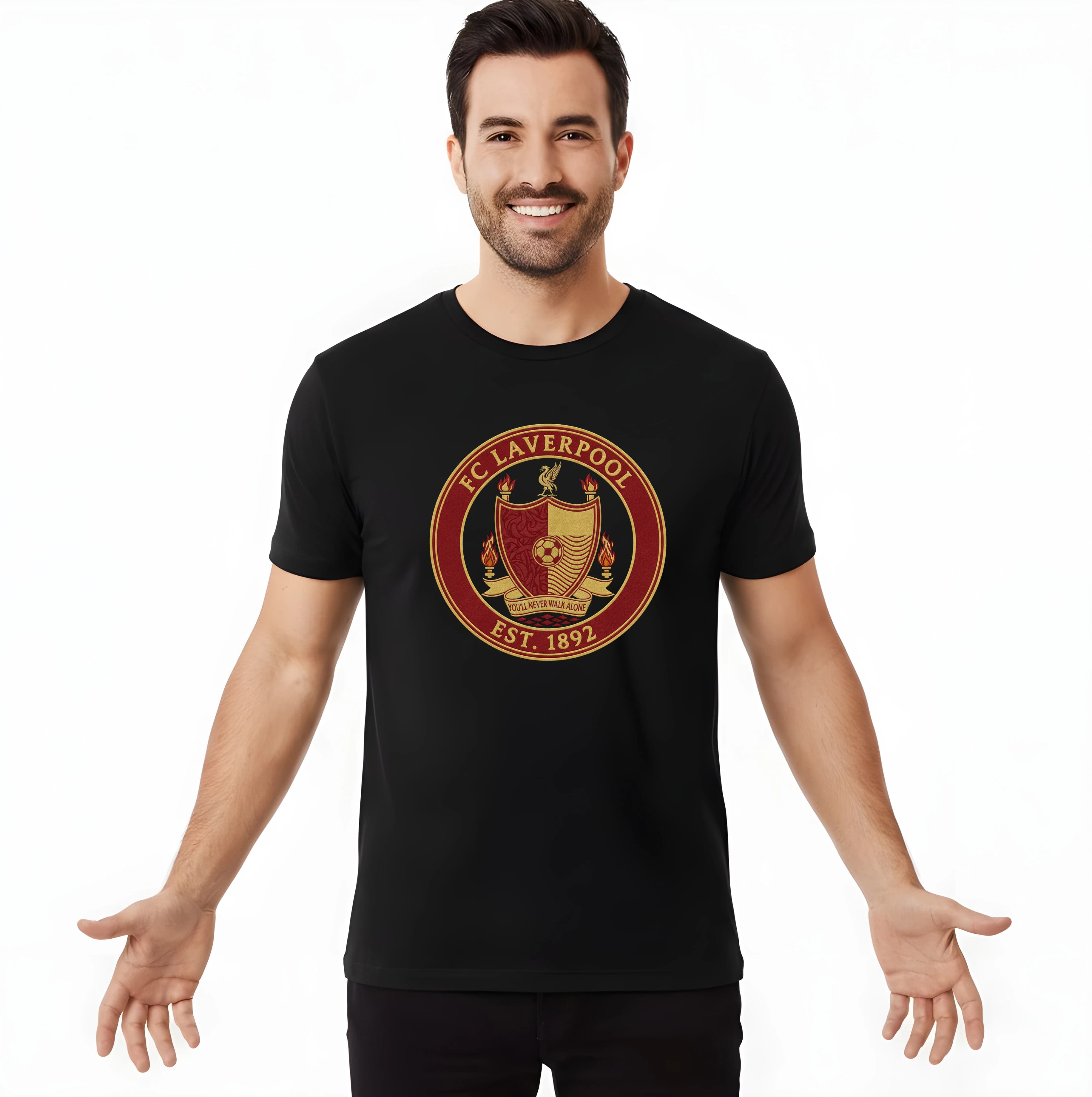 Koszulka męska Liverpool FC, legendarny herb, You'll Never Walk Alone, dziedzictwo od 1892