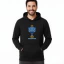 Bluza z kapturem Argentyna AFA dziki niebieski tygrys ze słońcem i dumą