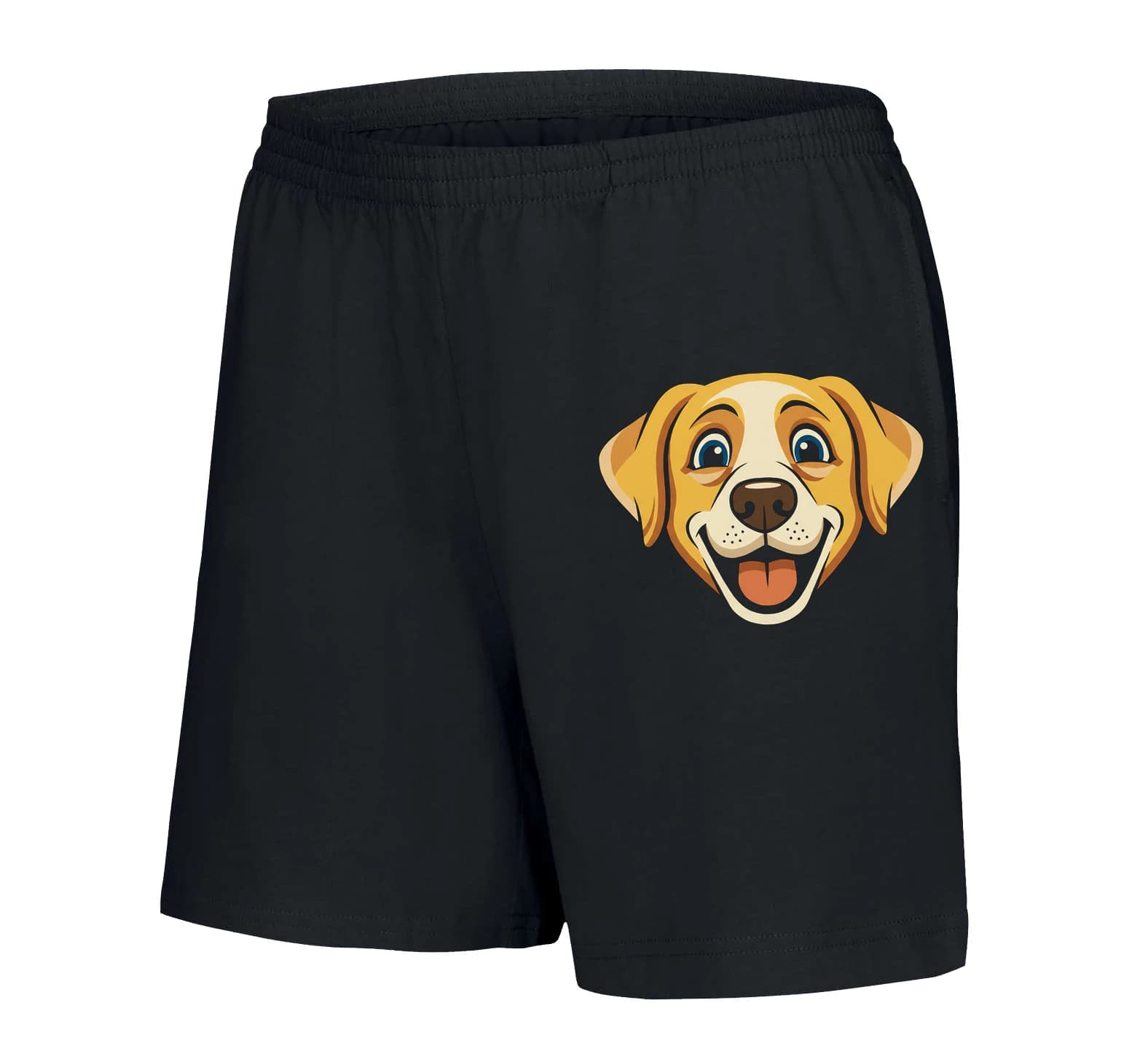 Spodenki damskie Uroczy uśmiechnięty labrador z iskrzącymi oczami