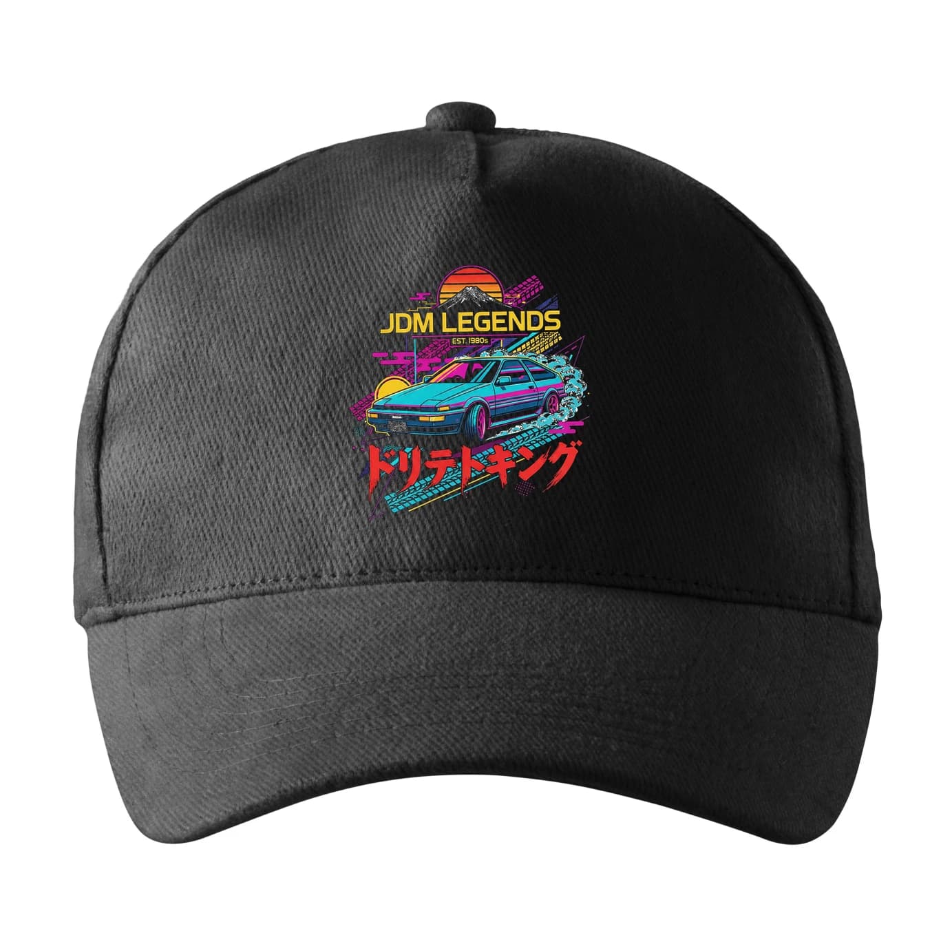 Czapka z daszkiem JDM Legends retro drift, królowie driftu AE86 Mt Fuji neonowy dym