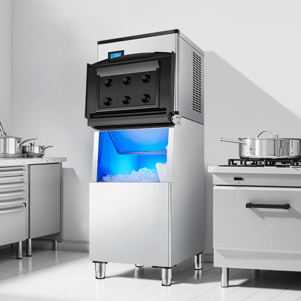 Pojemnik na lód do komercyjnych maszyn do lodu o pojemności 250 funtów i filtrze