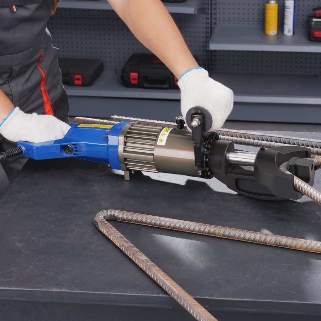 Elektryczna hydrauliczna giętarka do prętów zbrojeniowych o mocy 1500 W i średnicy do 7/8 cala #7 (12-22 mm)