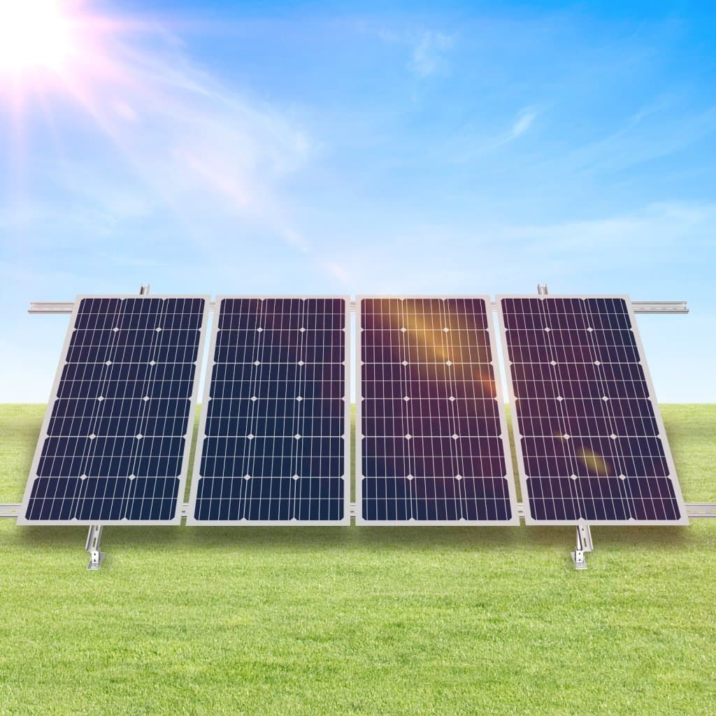 2 zestawy wieloczęściowych uchwytów montażowych do paneli słonecznych, regulowanych w zakresie 30°-60°