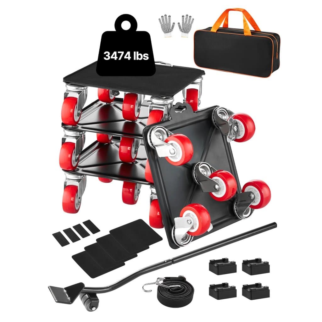 Wózek meblowy do ciężkich ładunków z 5 kołami, ładowność 1574 kg