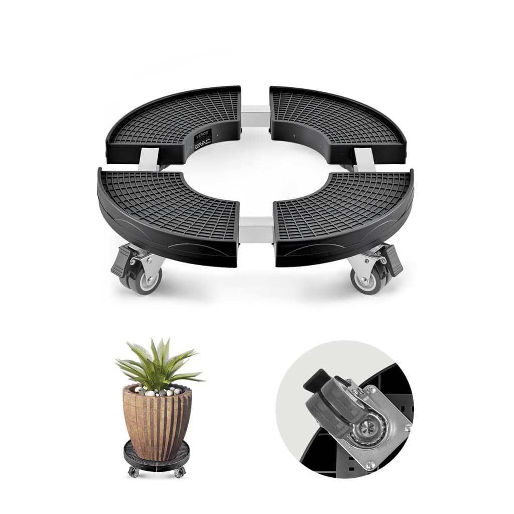 Wózek na śmieci z kołami 15-22,8 cala, regulowany okrągły wózek meblowy