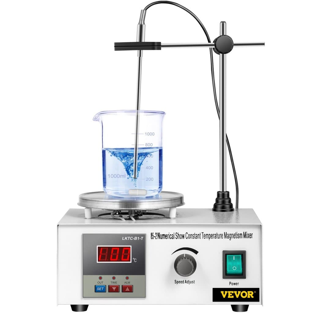 Mieszadło magnetyczne 85-2 z płytą grzewczą 1000ml, laboratoryjne mieszadło magnetyczne 300W, wyświetlacz cyfrowy