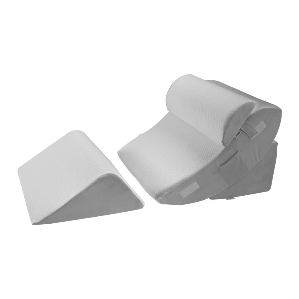 Poduszka klinowa ortopedyczna 4 szt. regulowana do spania z refluksem żołądkowo-przełykowym, tył nogi, szyja