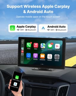 Radio samochodowe z systemem CarPlay Touchscreen 9 w systemie Apple Android Kamera przednia/tylna - miniatura 6