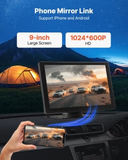 Radio samochodowe z systemem CarPlay Touchscreen 9 w systemie Apple Android Kamera przednia/tylna - miniatura 10