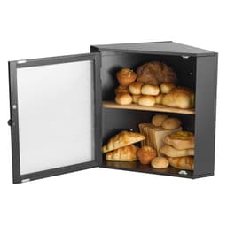 Narożny pojemnik na chleb do blatu kuchennego, dwuwarstwowy, bambusowy pojemnik do przechowywania - miniatura 4