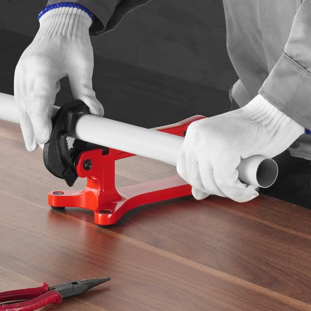 Przenośny imadło do rur, lekki aluminiowy imadło do rur o zakresie zacisku od 1/8" do 1-1/2", idealne do montażu, napraw i konserwacji instalacji wodno-kanalizacyjnych na miejscu