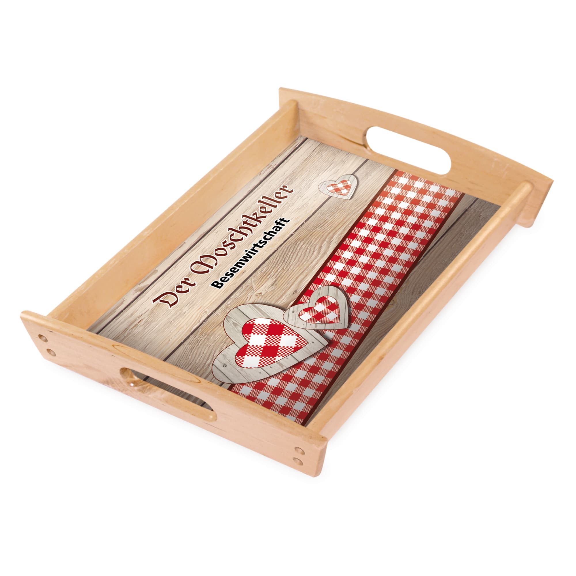 UNISUB Taca drewniana, wymiary 285 x 435 mm, kolor naturalny, 2 szt./karton