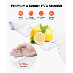 Przezroczysta kurtyna paskowa z tworzywa PVC, 2,1 m wysokości x 0,9 m szerokości x 2 mm grubości, 6 szt. pasków kurtyny do chłodni typu walk-in, termoizolacyjne paski plastikowe do drzwi magazynowych, mroźniczych i garażowych - miniatura 9