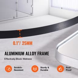 Lustro do makijażu montowane na ścianie, grubość 0,15 cala, 30 cali, rama ze stopu aluminium i folia przeciwwybuchowa, lustro odporne na zarysowania z uchwytem w kształcie litery Z, odpowiednie do łazienki/sypialni/salonu - miniatura 18