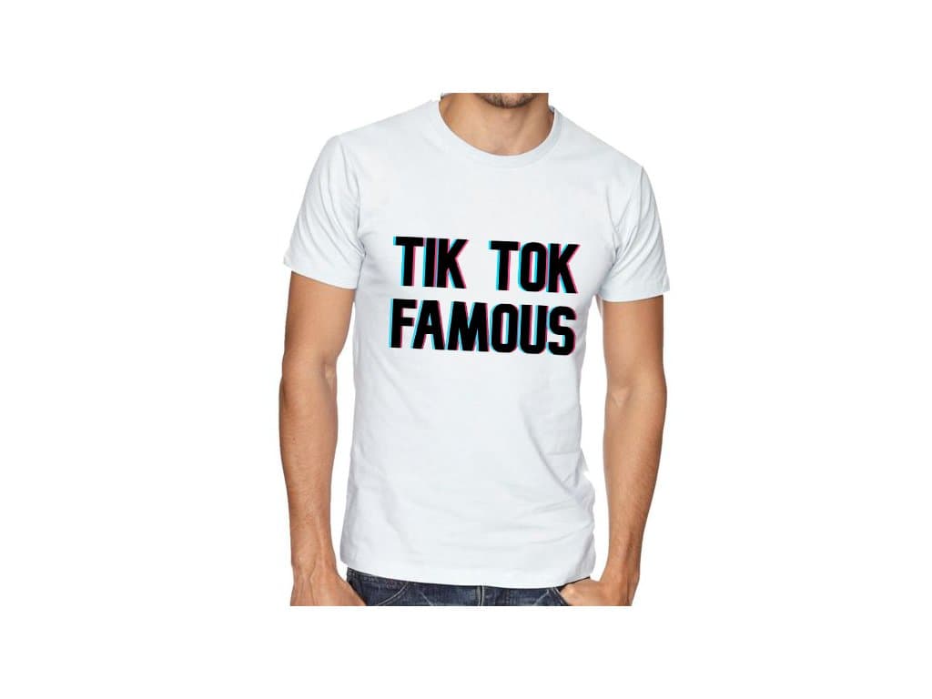 Koszulka męska z popularnym motywem TikTok