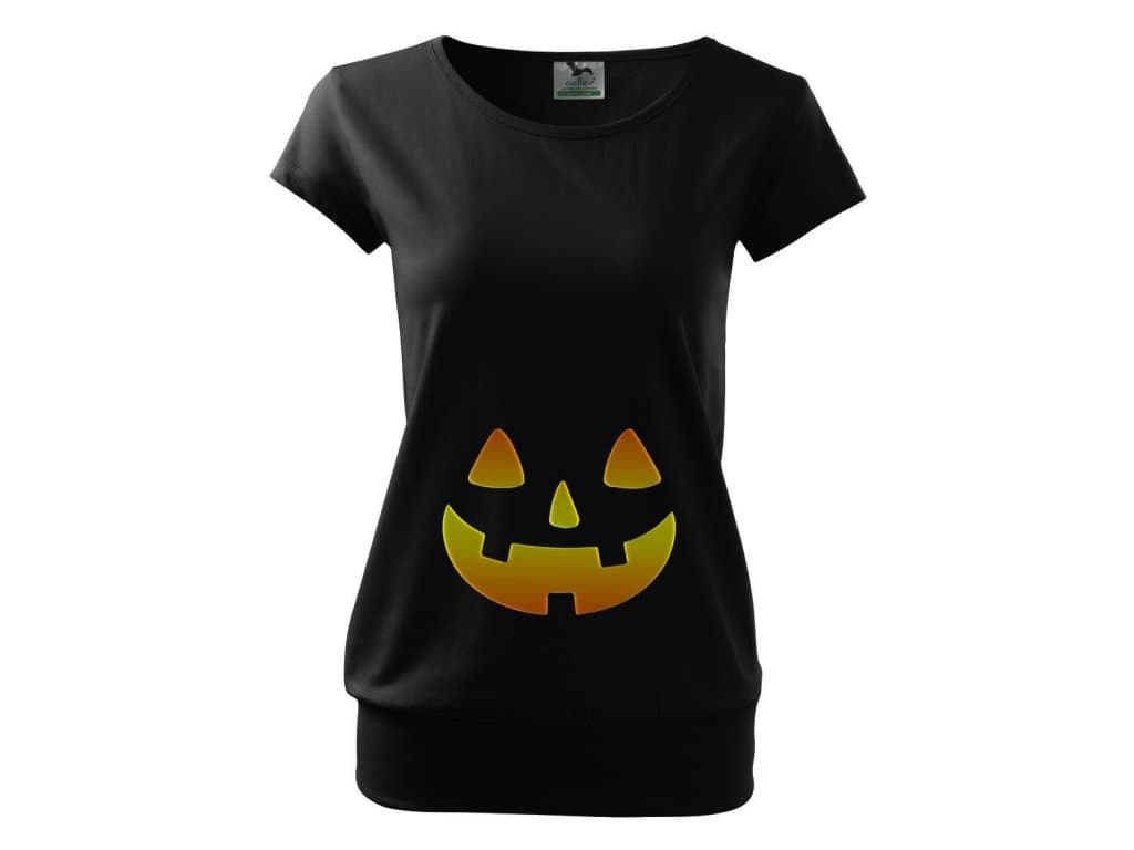Koszulka ciążowa Halloweenowa dynia