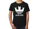Koszulka dziecięca Adicats parodia Adidas