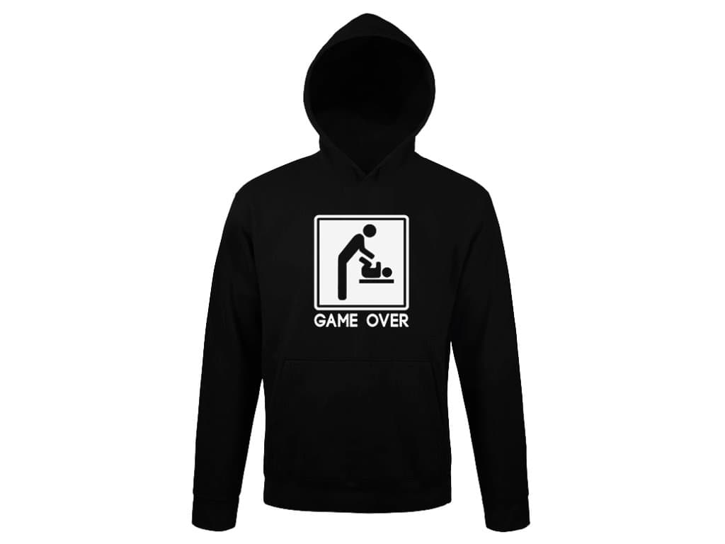 Bluza z kapturem dla taty Baby game over