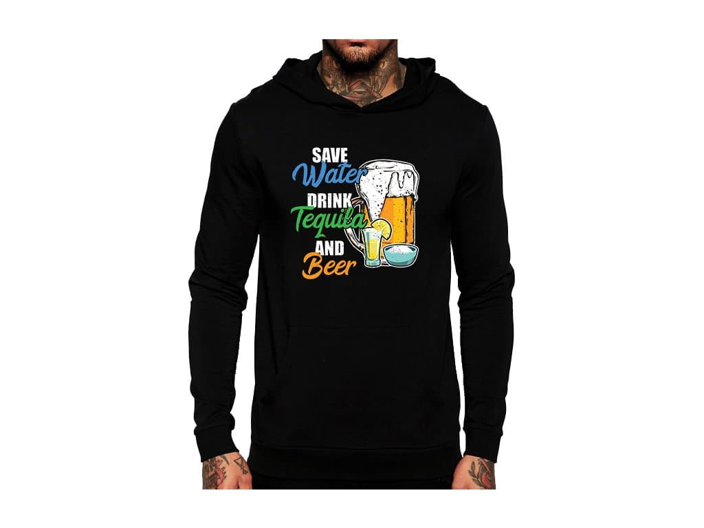 Bluza z kapturem piwo i tequila