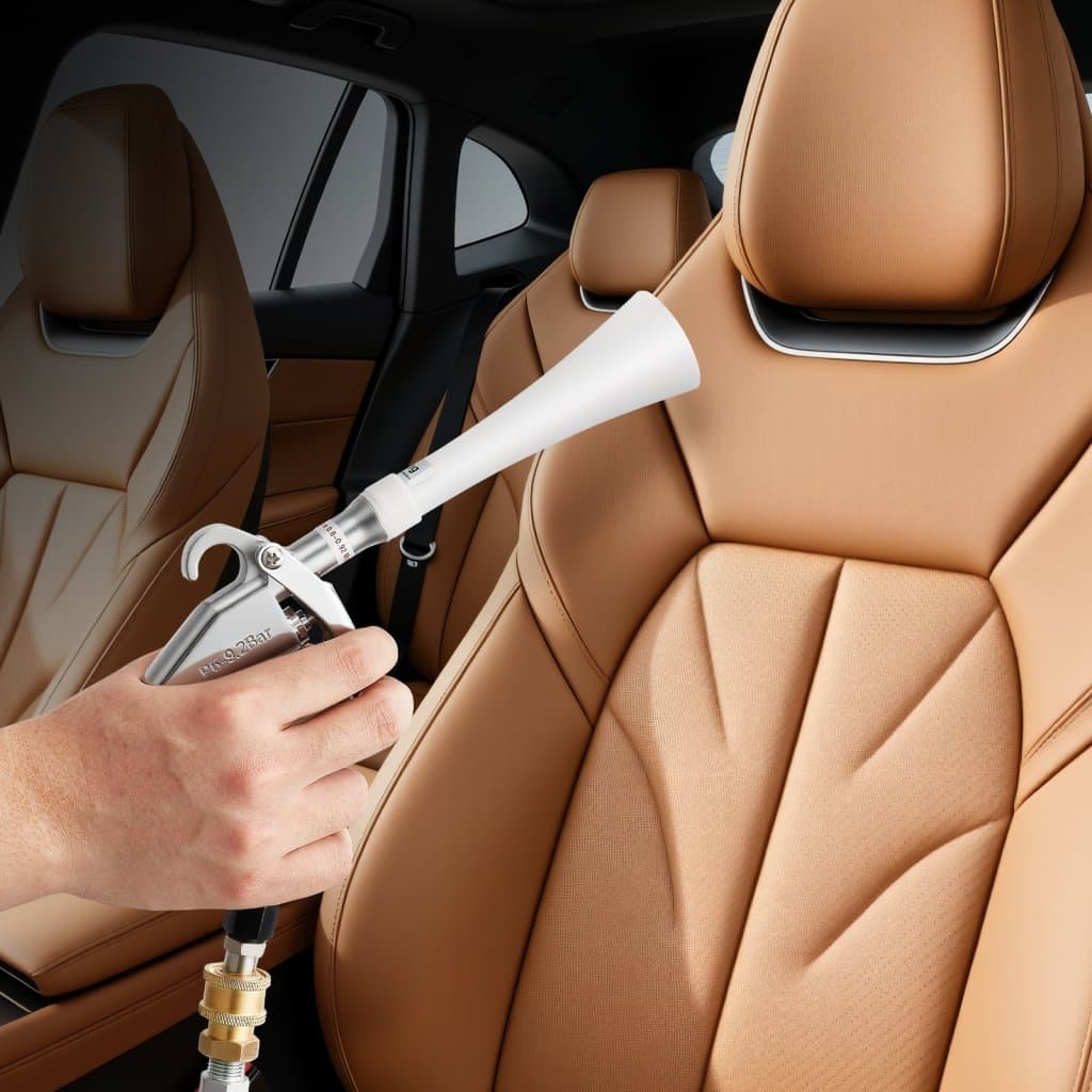 Pistolet do czyszczenia samochodu 6-9,2 bar, pistolet do przedmuchiwania wysokociśnieniowego, 2 dysze, pył