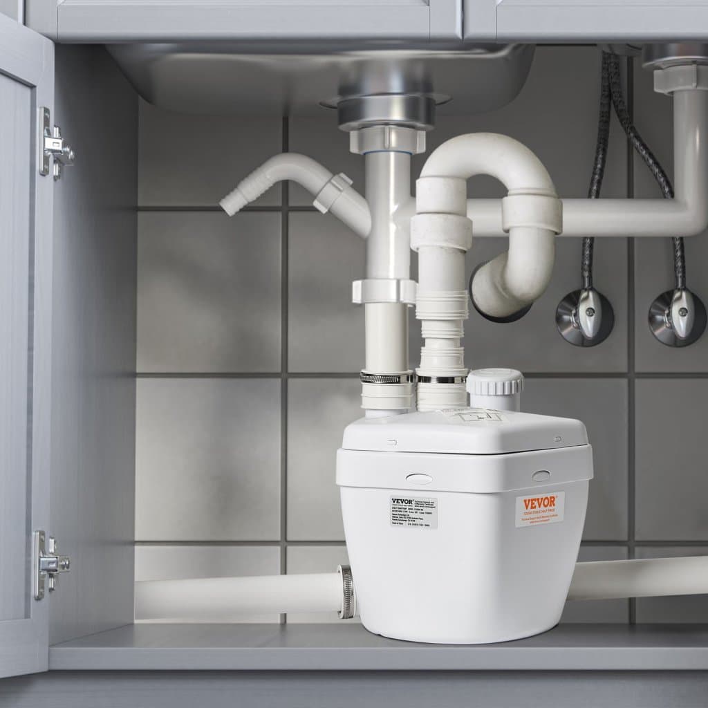 Pompa ściekowa do pralni, 200 W, 1500 GPH, wysokość tłoczenia 18 stóp, wylot 1-1/2", niski odpływ, odporna na korozję, cicha, do piwnic willowych, pralek, uniwersalnych zlewów i barów