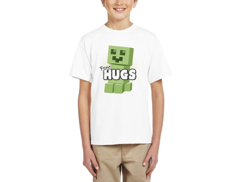 Koszulka dziecięca Minecraft darmowe przytulenia