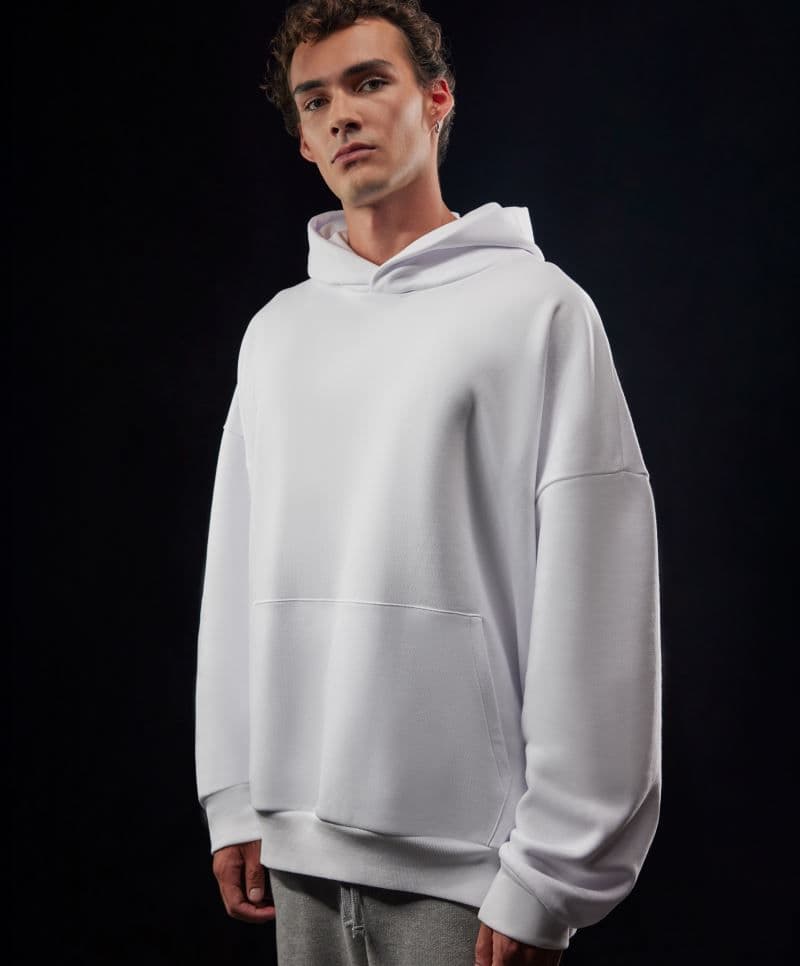 B&C | Influence Hoodie - Bluza oversize z kapturem z ciężkiej bawełny