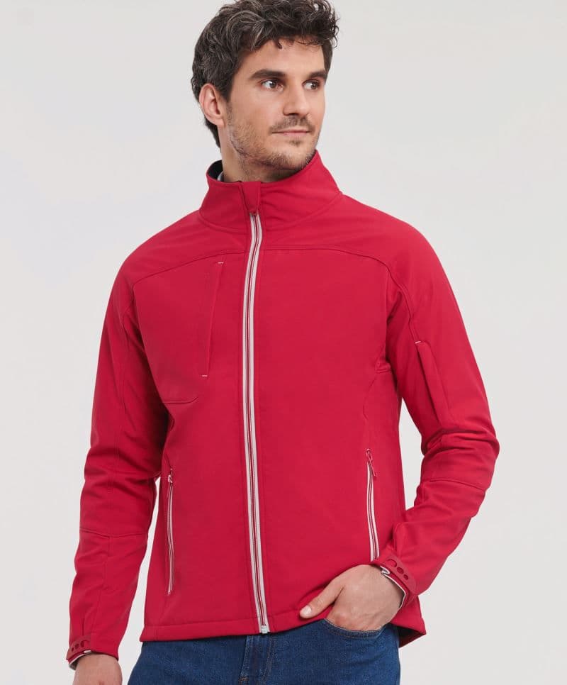 Russell Athletic | 410M - Męska 3-warstwowa kurtka softshell Bionic