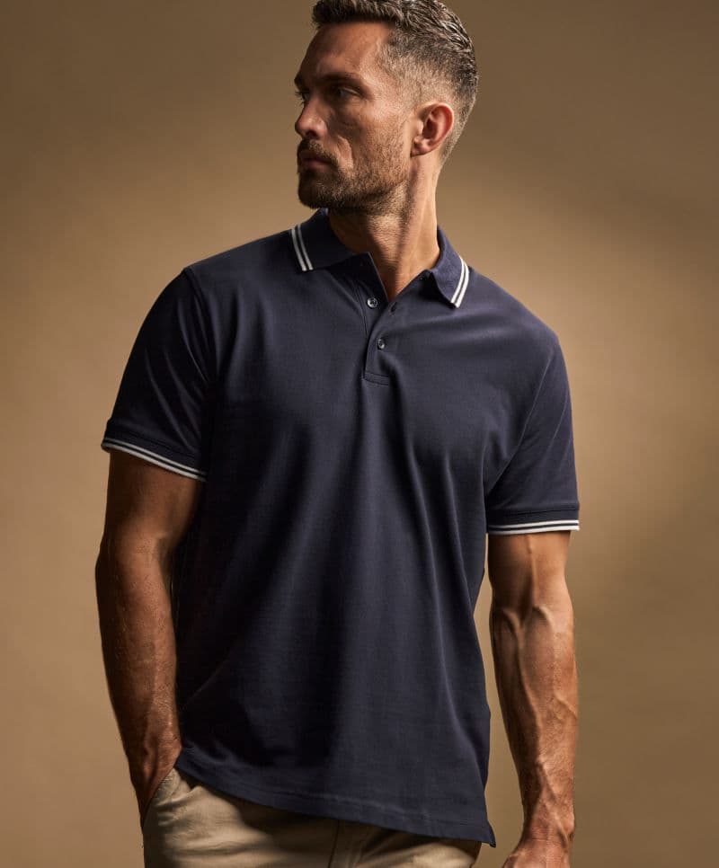Tee Jays | TJ 1407 - Męskie elastyczne polo piqué "Stripe"