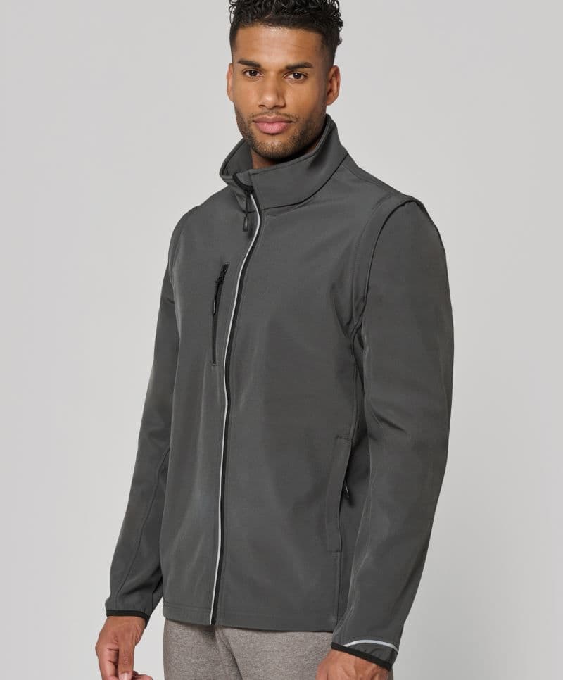 Kariban ProAct | PA 323 - 3-warstwowa kurtka softshell z odpinanymi rękawami