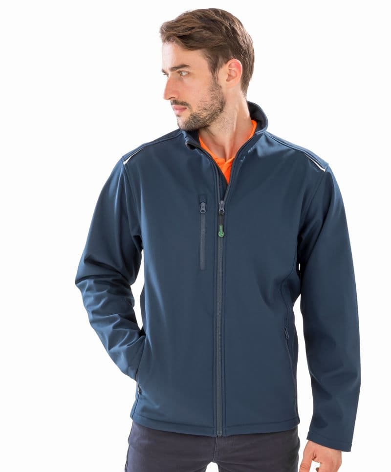 Result Recycled | R 900M - Męska 3-warstwowa kurtka softshell "Printable"