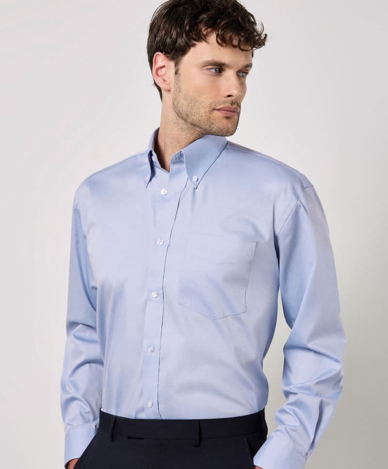 Kustom Kit | KK 105 (18,5-23) - Košile Oxford s dlouhým rukávem