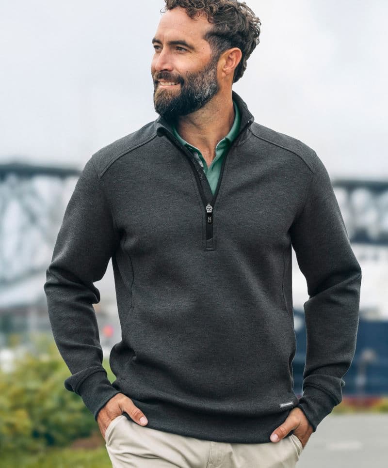Cutter & Buck | Pemberton Half Zip Men - Bluza męska z zamkiem 1/4